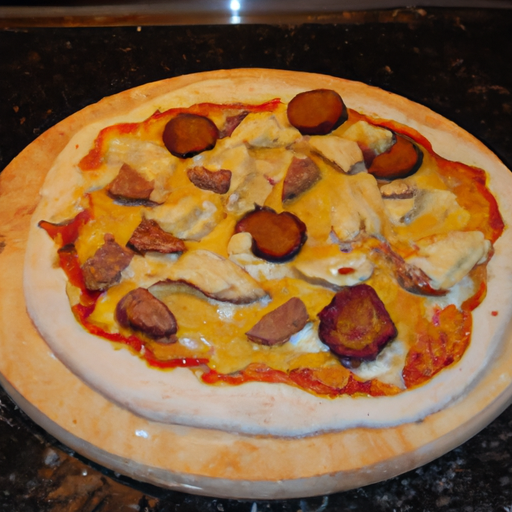 Scottish Meat Lover's Pizza with Avocado and Mushrooms