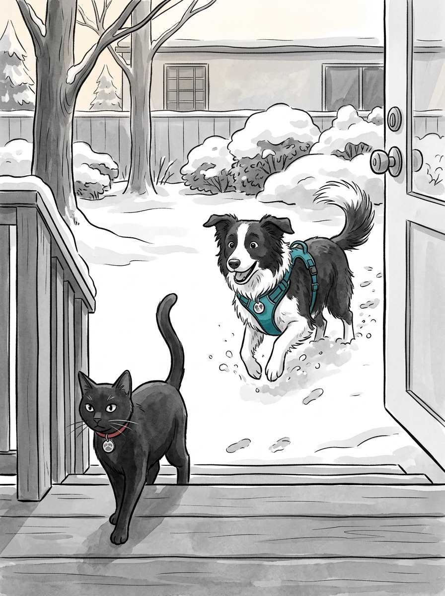 Cover image for The Snow-Dog and the Lost Mitten