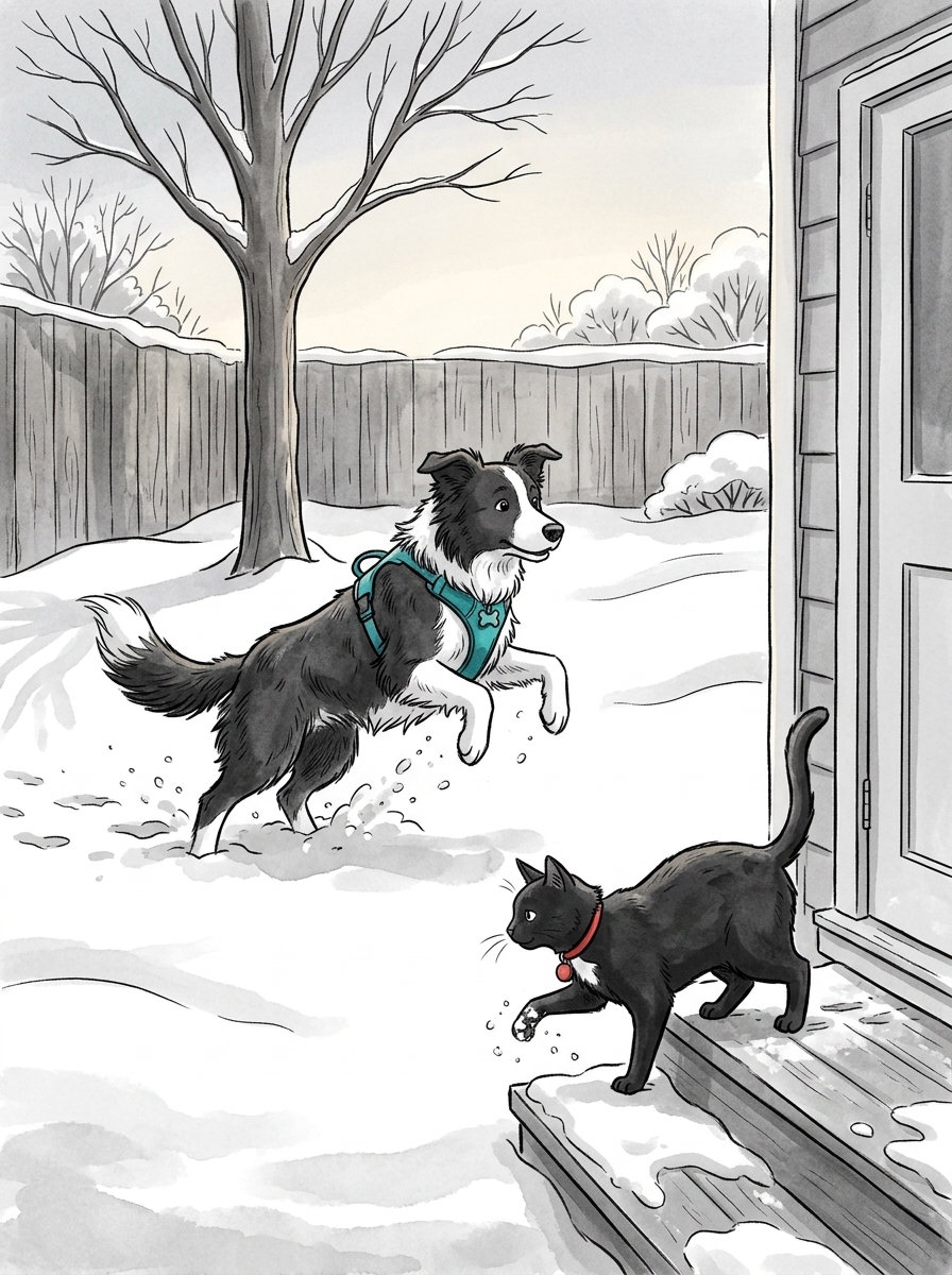 Cover image for The Snow-Dog and the Missing Mitten